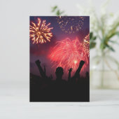 花火のお祝いの招待状 招待状 (スタンド正面)