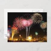 花火のお祝い! インビテーションポストカード (正面/裏面)