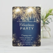 花火のきらめくクリ企業のスマスパーティー 招待状 (スタンド正面)