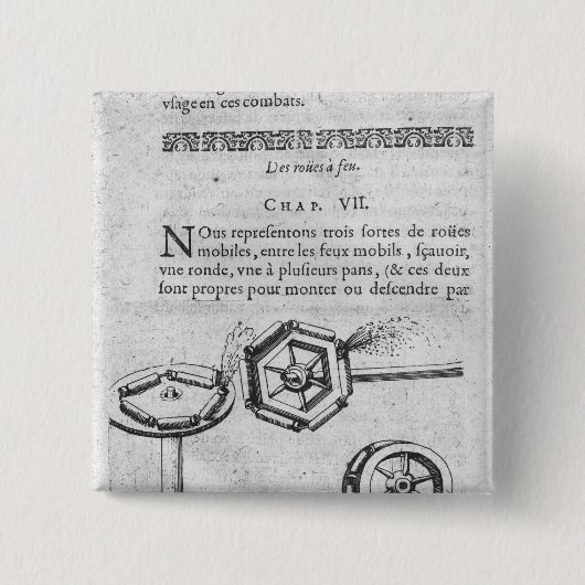 花火のための車輪 缶バッジ (正面)