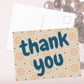 花火のようなデザインの感謝を伝えるポストカード ポストカード