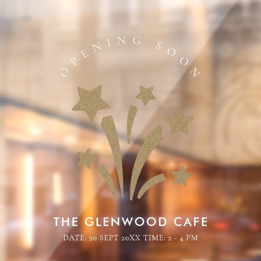 花火のスター金ゴールド，白来のオープニング ウィンドウサイン (シート2)