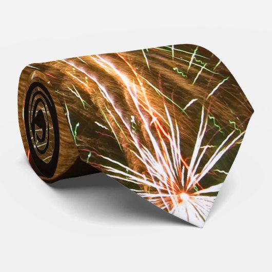 花火のタイ ネクタイ (ロール)