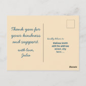 花火のデザインがカスタマイズできるポストカード ポストカード (裏面)