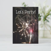 花火のパーティの招待状 招待状 (スタンド正面)