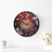 花火のフィナーレ ラージ壁時計 (ホーム)