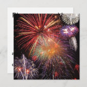 花火のフィナーレ 招待状 (正面/裏面)