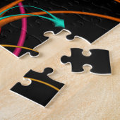 花火のフラクタルの芸術のパズル ジグソーパズル (側面)