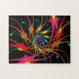 花火のフラクタルの芸術のパズル ジグソーパズル