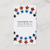 花火のペイントボールの名刺 名刺 (裏面)