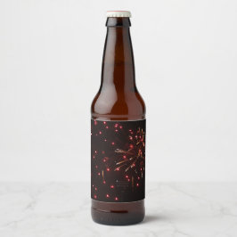 花火のボトルラベル ビールラベル