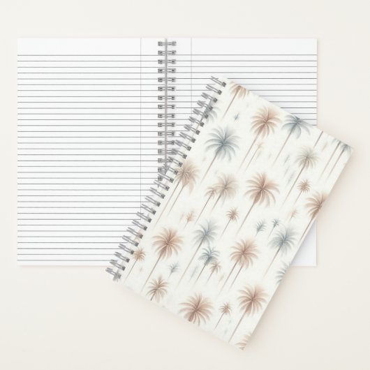 花火のヤシの木 ノートブック (内側)