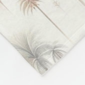 花火のヤシの木 フリースブランケット (角)