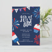 花火の七月四日BBQ 招待状 (スタンド正面)