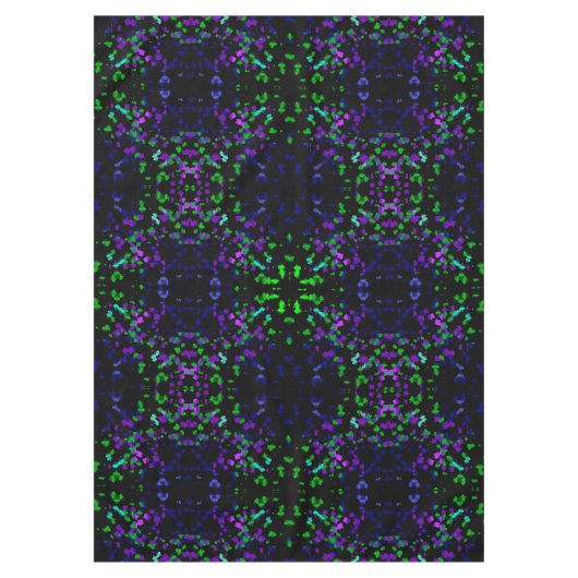 花火の万華鏡のように千変万化するパターン テーブルクロス (正面)