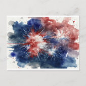 花火の休日はがき ポストカード (正面)