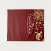 花火の卒業帽 - タッセル 2023年卒業生 タペストリー (正面(横))