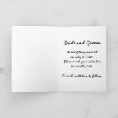 花火の夏の結婚式の日付を保存 案内状 (内部)