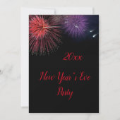 花火の大晦日招待状 招待状 (正面)