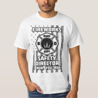 花火の安全走監督よ走う Tシャツ