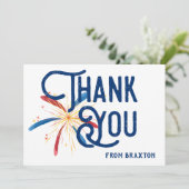 花火の感謝カード サンキューカード (スタンド正面)