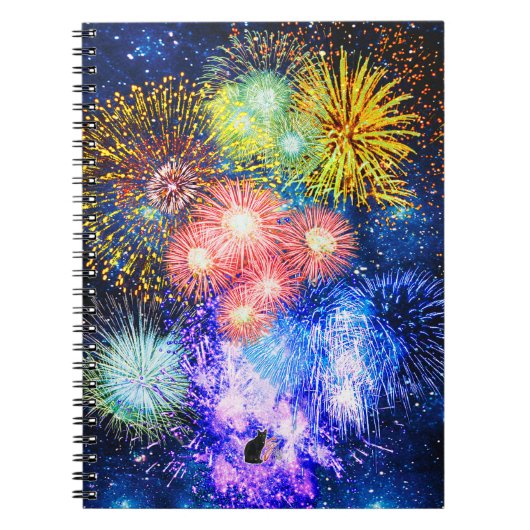 花火の打ち上げ ノートブック (正面)