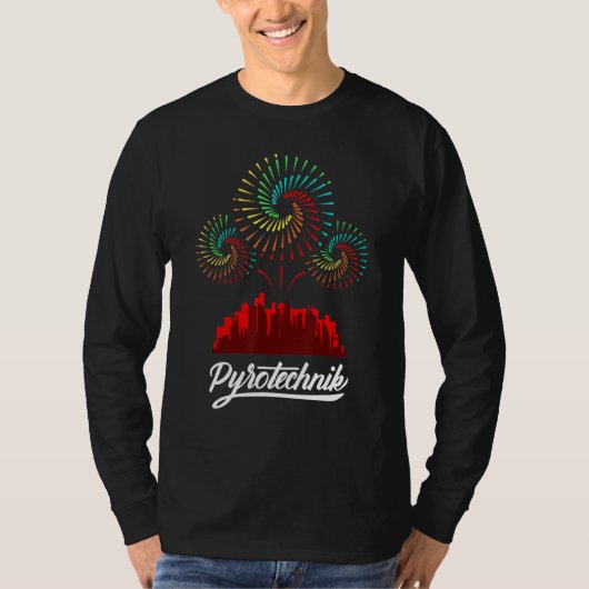 花火の技術者クルー火炉ショー Tシャツ (正面)