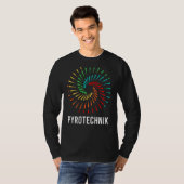 花火の技術者クルー花火Pyro Sh Tシャツ (正面フル)
