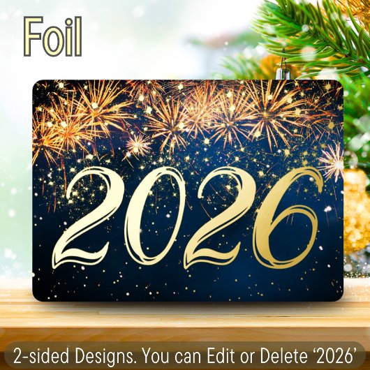 花火の新年のパーティー企業のホリデーパーティー 箔招待状