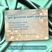 花火の新年のパーティー企業のホリデーパーティー 箔招待状