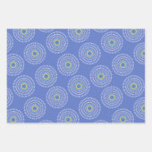 花火の日本の青 ラッピングペーパーシート (正面3)