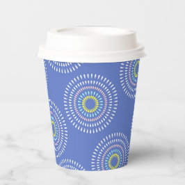 花火の日本の青 紙コップ