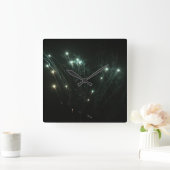 花火の時計 スクエア壁時計 (ホーム)