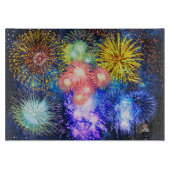 花火の爆発 カッティングボード (正面)