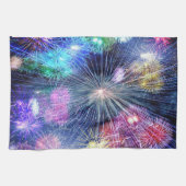 花火の爆発 キッチンタオル (横)