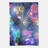 花火の爆発 キッチンタオル (縦)