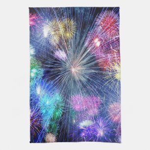 花火の爆発 キッチンタオル