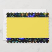 花火の爆発 誕生日カード エキゾチック 招待状 (裏面)