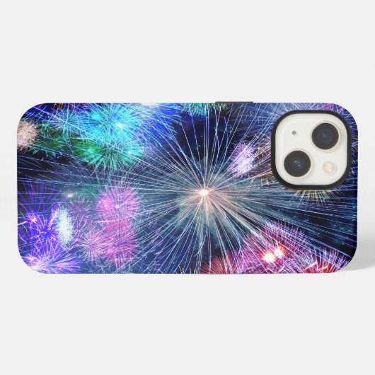 花火の爆発 iPhoneケース (裏面横)