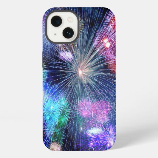 花火の爆発 iPhoneケース (裏面)