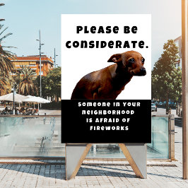 花火の犬の安全性に配慮して ポスター