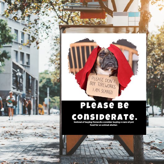 花火の犬の安全性に配慮して ポスター