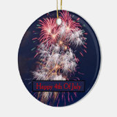 花火の独立記念日 セラミックオーナメント (左)