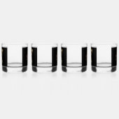 花火の第5の7月の4の岩の眼鏡セット4のセット ウイスキーグラス (左)