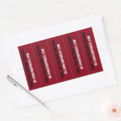 花火の自由のために戦え！ 長方形シール (封筒)