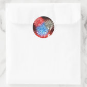 花火の自由は自由ではないです ラウンドシール (バッグ)