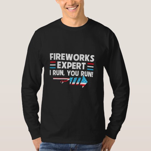 花火の走専門者走よ Tシャツ (正面)