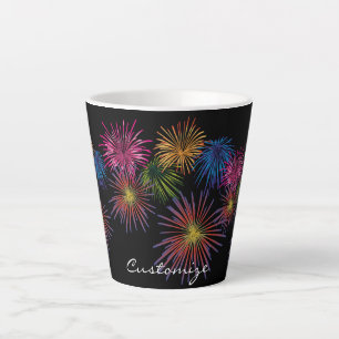 花火の雷_コーブの爆発 カフェラテマグ