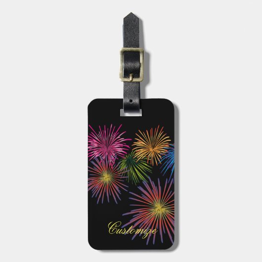 花火の雷_コーブの爆発 ラゲッジタグ (正面縦)