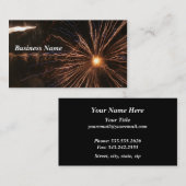 花火の電気の名刺 名刺 (正面/裏面)